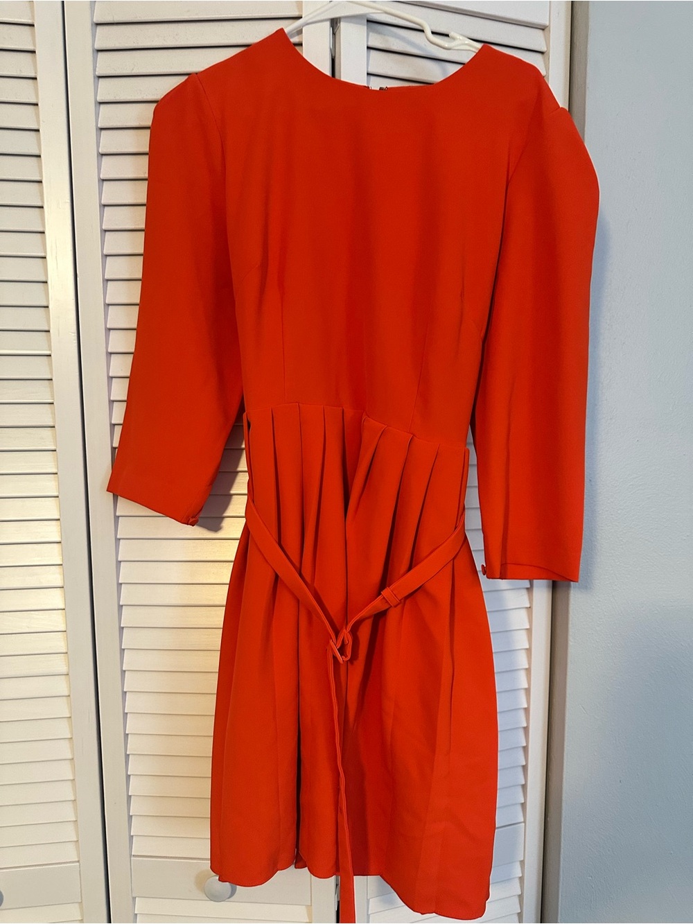 Ann Taylor Women's Pleated Waist Tie Dress